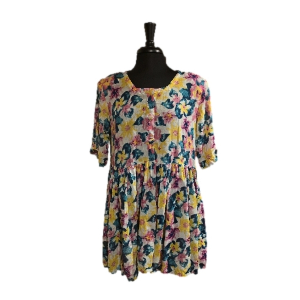 STEFANO Colorful Dress or Long Top Size 14/16